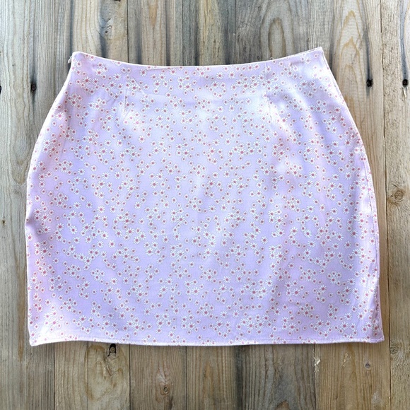 Zara Floral Mini Skirt Size M - Picture 2 of 4